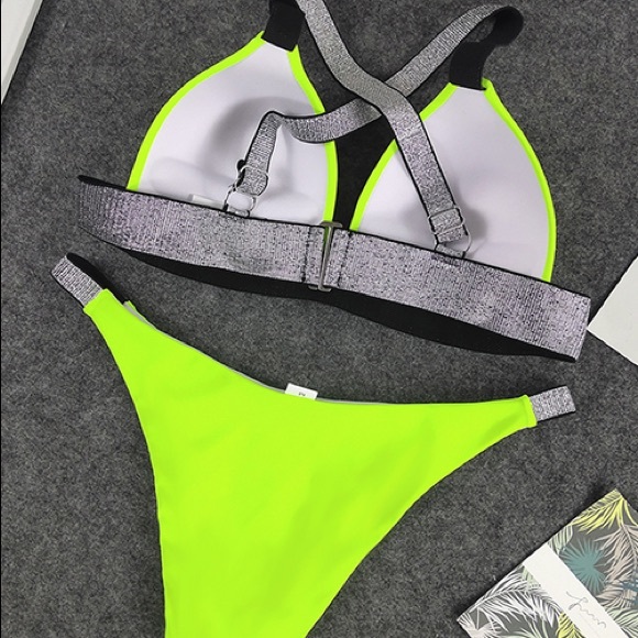 Fashion Animal print/Silver 2pcs Bikini Set - Picture 5 of 6